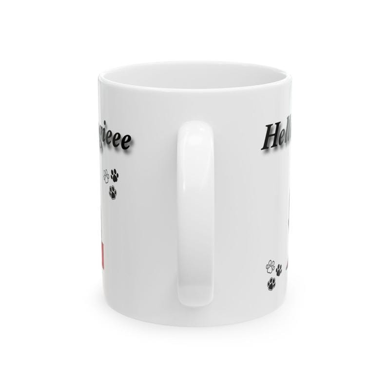 Hello doggie mug mashtag brady hello doggy mug - perfect for drinks - cup, drinkware washable reusable tumblers reuse ceramic coffee bottles