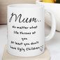 Funny mother's day mug - at least you don't have ugly children - washable - drinkware tumblers ceramic reusable bottles reuse coffee funny g