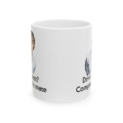 Funny mug - inbetweeners driving test completed it mate mug - funny inbetweeners jay cartwright gift coffee mug drinkware washable reusable