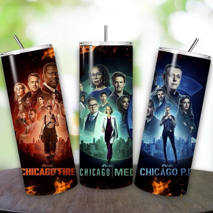 Chicago style tumbler 20oz - perfect for on-the-go hydration - vacuum flask - cup drinkware mug bottles water bottles bottled portable gifts