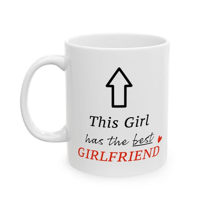 Funny cute mug - perfect valentine's gift for the best girlfriend - washable, bottles, tumblers, drinkware, cup reusable ceramic reuse coffe