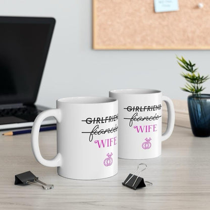 Wife mug cup mug for married couple- drinkware tumblers reuse washable bottles ceramic coffee reusable mugs gifts marriage wedding  couples