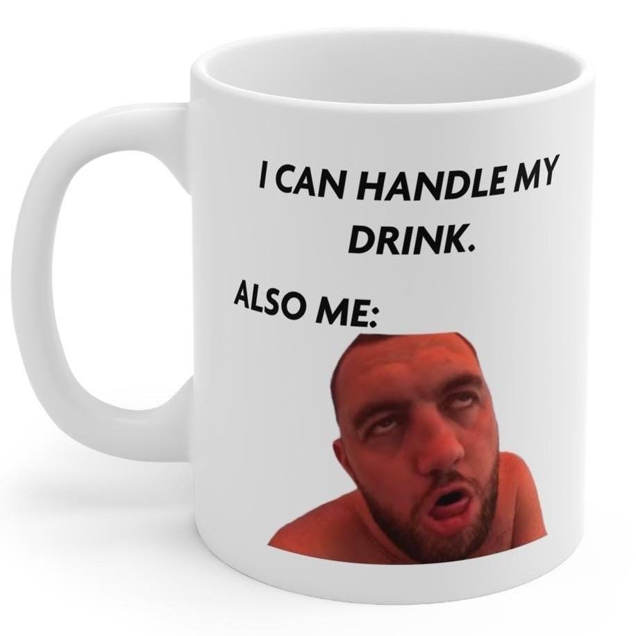 I can handle my drink mashtag mug - perfect for your next beverage coffee cup drinkware stylish tumbler washable reuse reusable ceramic xmas