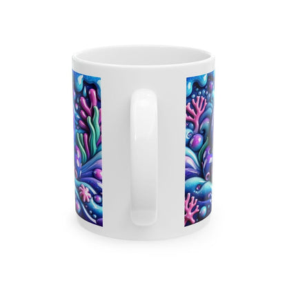 Cute baby octopus 3d mug - perfect for your morning drinks - drinkware, tumblers cup ceramic washable reusable coffee reuse xmas mugs tea fe