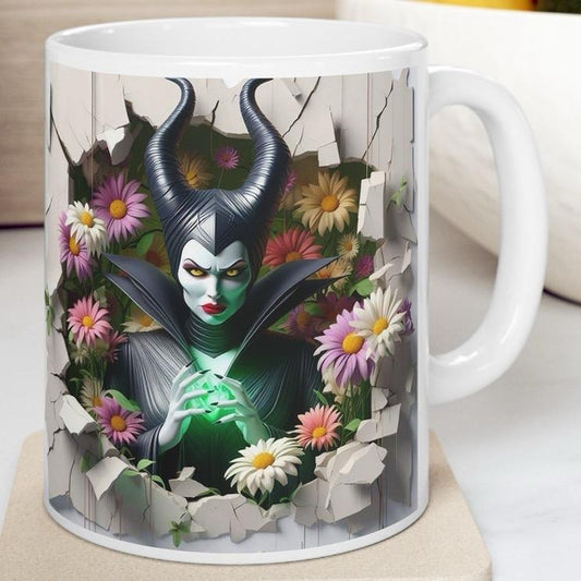 Scary witch style 3d mug - christmas gift secret santa - reusable - drinkware reuse tumblers cup washable coffee ceramic xmas mugs tea festi