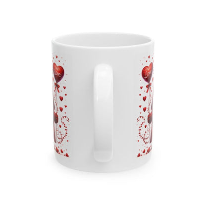 Gonk gnome style love valentine's day mug - cute xmas christmas gift for girlfriend boyfriend husband wife  - secret santa stocking filler d