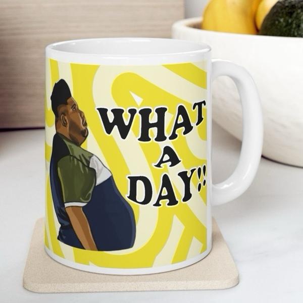 What a day mug harvey price mug - funny gift for coffee lovers - drinkware, tumblers funny mugs funny gifts 11oz washable reusable ceramic r