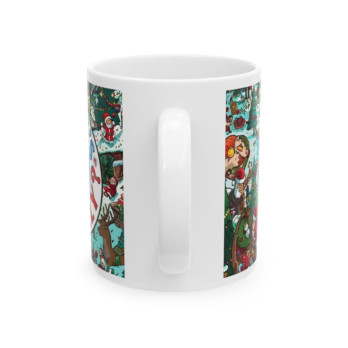 Where's wil wally style mug - funny rude mug for your morning drinks - cup, drinkware tumbler reusable washable ceramic coffee reuse cute  m