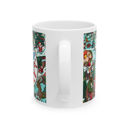 Where's wil wally style mug - funny rude mug for your morning drinks - cup, drinkware tumbler reusable washable ceramic coffee reuse cute  m