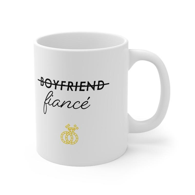 Boyfriend fiancé cup mug for married to be - drinkware tumblers reuse washable bottles ceramic coffee reusable mugs gifts engaged gift no l