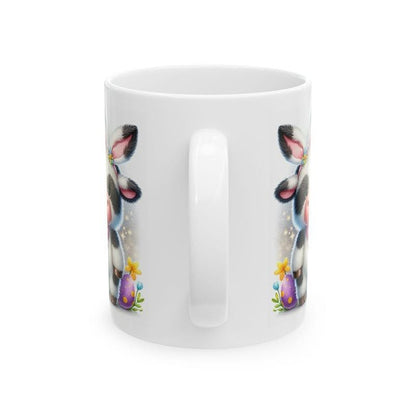 Easter cow bear mug - cute gift - perfect for hot drinks - drinkware, tumblers cup bottles reusable washable portable reuse ceramic coffee e