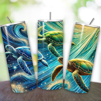 Turtle tumbler 20oz - perfect for on-the-go hydration - vacuum flask - cup drinkware mug bottles water bottles bottled portable gifts