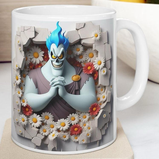 Hades style hercules 3d mug - perfect christmas secret santa gift for drinking - tumblers, drinkware cup ceramic reusable reuse washable cof