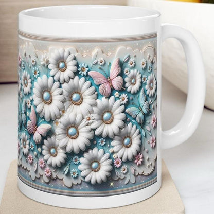 Butterfly bliss mug - perfect for your morning drinks - cup, drinkware tumblers glass reusable washable ceramic coffee reuse xmas mugs tea f