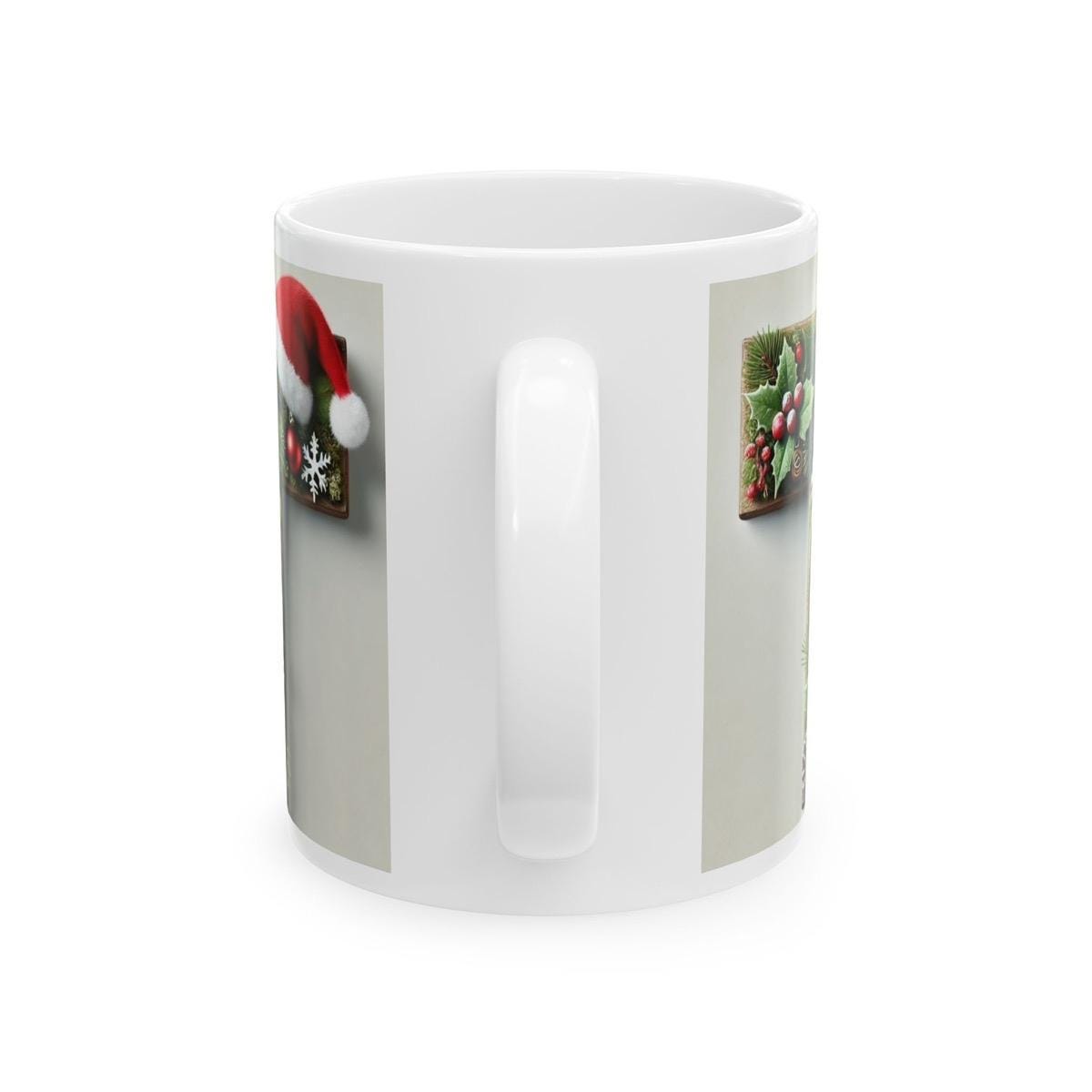 Personalised 't' edition christmas mug - unique gift for xmas - stocking filler - drinkware washable reusable reuse ceramic cup tumbler coff