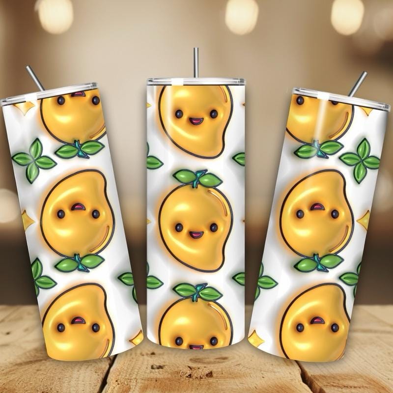 Lemon summer fruit 20oz tumbler - perfect for any occasion drinkware flasks mug bottles water bottles bottled stylish beverage portable flas