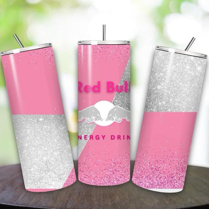 Red bull tumbler 20oz - pink style perfect for on-the-go hydration - vacuum flask - cup drinkware mug bottles water bottles bottled portable