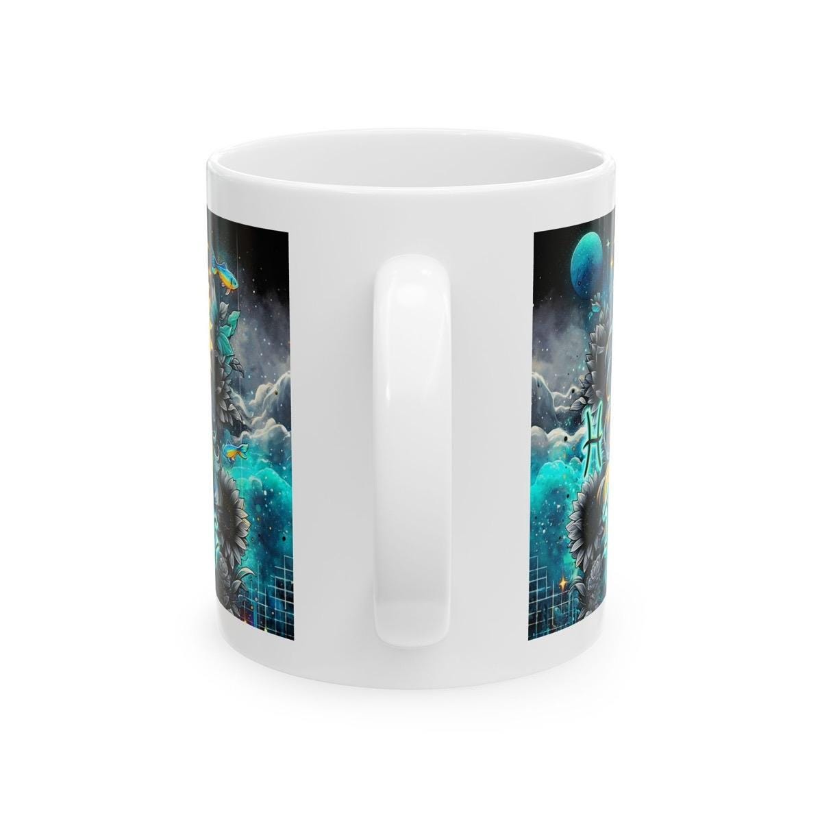Pisces star sign astrology mug gift - perfect for coffee and tea - tumblers, drinkware glass bottles cup washable reusable ceramic reuse nov