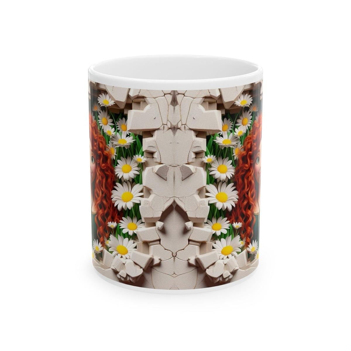 Merida style 3d mug - christmas secret santa gift brave - perfect for hot drinks - drinkware reusable washable reuse cup tumbler ceramic cof