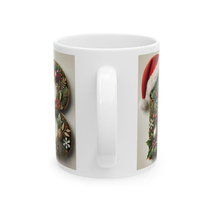 Personalised 'b’ edition christmas mug - unique gift for xmas - stocking filler - drinkware washable reusable reuse ceramic cup tumbler co