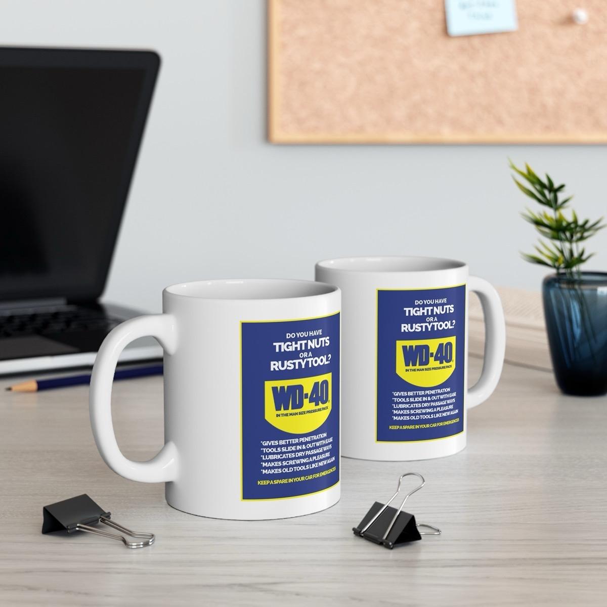Wd funny mug - perfect for your morning coffee - drinkware, cup washable reusable tumbler reuse ceramic xmas mugs tea festive sarcastic girl