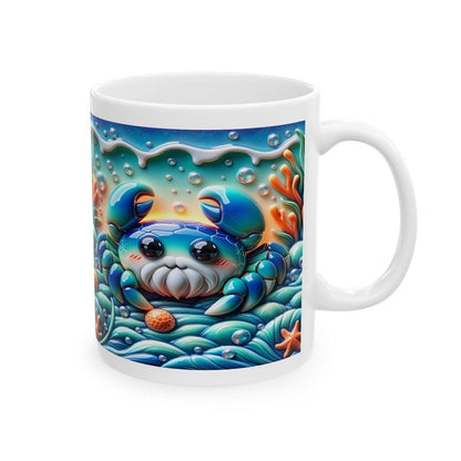 Blue crab 3d mug - perfect for your morning drinks - tumblers, drinkware cup bottles glass reusable washable coffee ceramic reuse xmas mugs