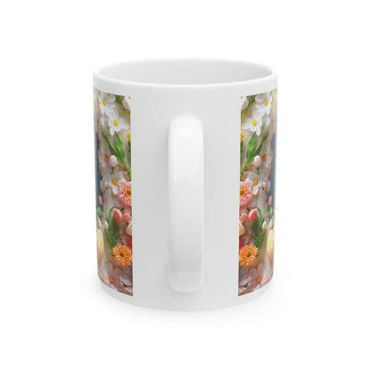 Easter bunny mug - cute gift - perfect for hot drinks - drinkware, tumblers cup bottles reusable washable portable reuse ceramic coffee east