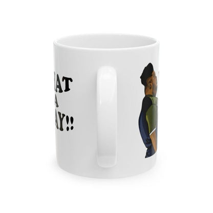 What a day mug harvey price mug - funny gift for coffee lovers - drinkware, tumblers funny mugs funny gifts 11oz washable reusable ceramic r