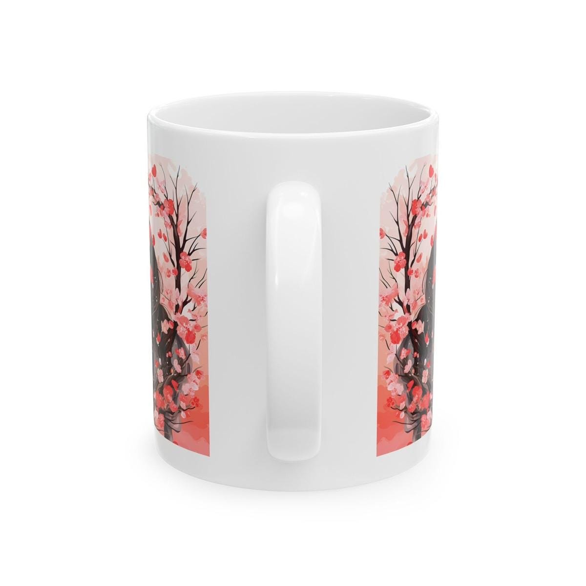 Two horses mug - cute valentine's mug gifts for coffee lovers - drinkware, cup tumblers washable reusable ceramic reuse boyfriend girllfrien