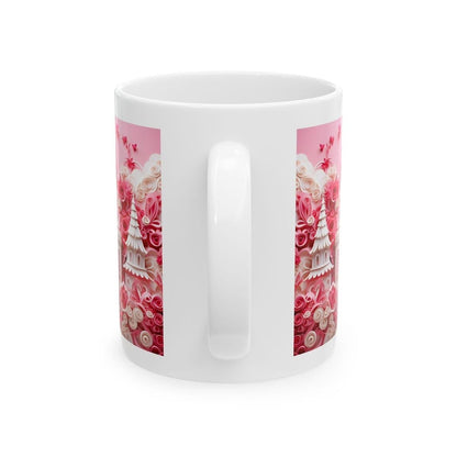 Barbie style house 3d mug - pink hearts design - perfect valentine's day gift - tumblers, drinkware cup bottles washable reusable girlfriend